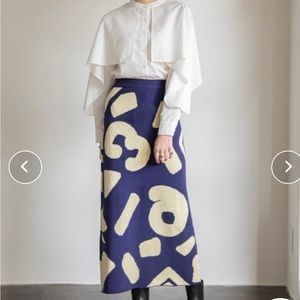 Numeral Art Knit/Sweater Skirt